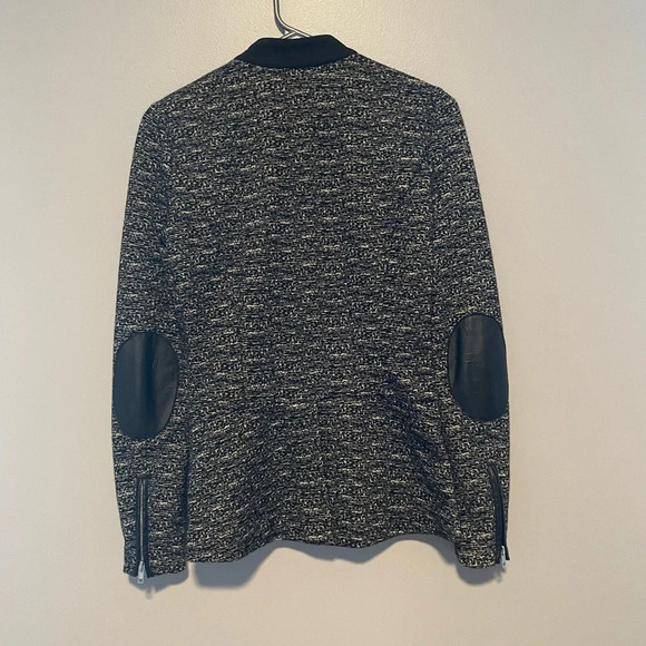 Madison Scotch Navy Multi colour open front Blazer size Small - Picture 2 of 6